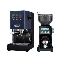 Gaggia Classic E24, modrá + Mlýnek Sage BCG820BTR Black