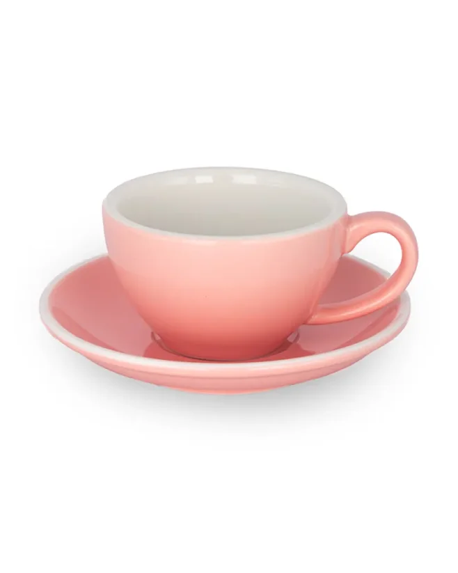 Epic šálek+podšálek 180 ml růžový 6 ks