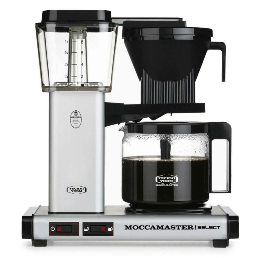 Kávovar Moccamaster KBG Select matný strieborný