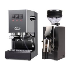 Gaggia Classic E24, šedá + Eureka Mignon Zero, CR black