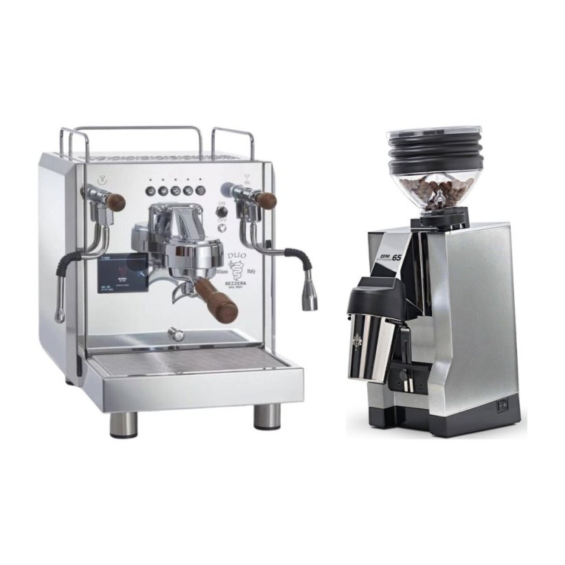 Bezzera DUO DE + Eureka Mignon Zero 65 All Purpose, CR chrome