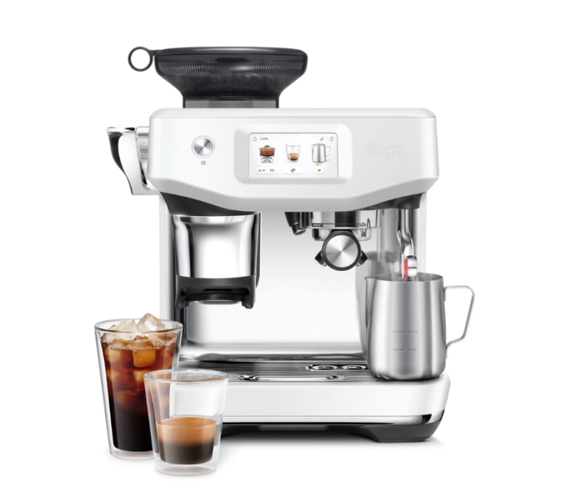 Kávovar Sage SES882SST THE BARISTA™ Touch Impress Cold Extraction White