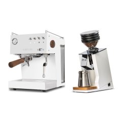 Ascaso Steel Uno PID biela + Eureka Mignon Zero 65 Speedy ALL PURPOSE biela