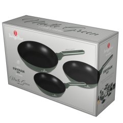 BERLINGERHAUS Sada pánví s titanovým povrchem 3 ks Matte Green Collection