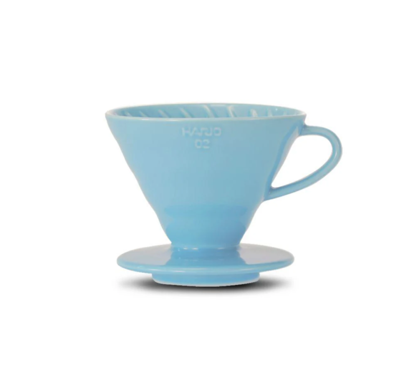 Hario keramický dripper V60-02 modrý + 40 filtrů