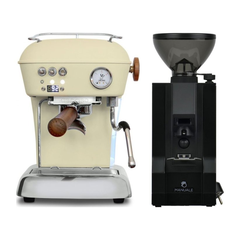 Ascaso DREAM PID Sweet Cream + Eureka Mignon Manuale, BL black