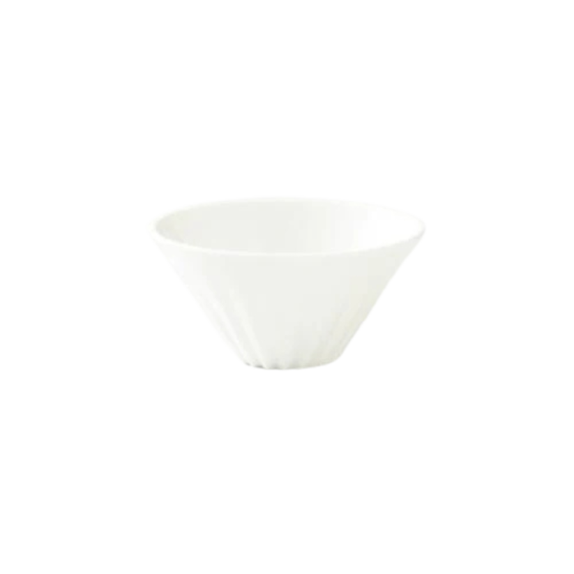 Origami keramický dripper na čaj bílý