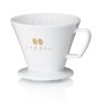 KELA Kávový filtr porcelánový Excelsa S bílá
