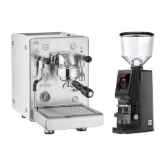 Bezzera NINI PID DE White + Eureka Atom W 65, black