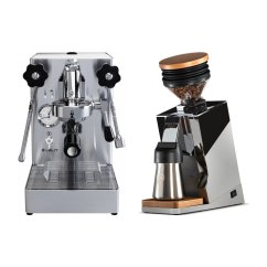 Lelit Mara PL62X V2 + Eureka Mignon Single Dose PRO, Chrome & Oak