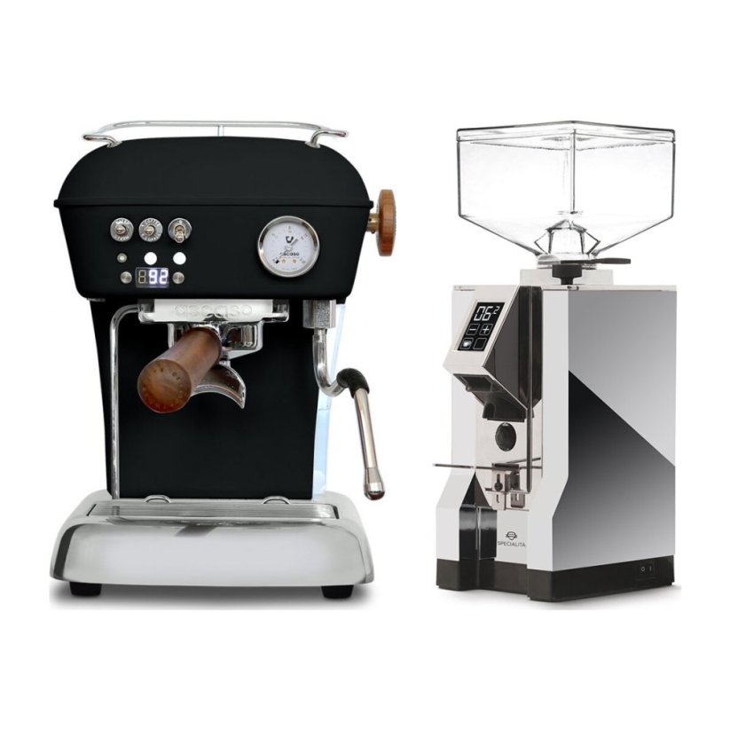 Ascaso DREAM PID Dark Black + Eureka Mignon Specialita, CR Chrome