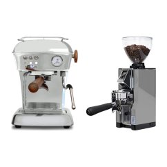 Ascaso DREAM PID leštěný hliník + Eureka Mignon Libra 65 All Purpose, CR chrome