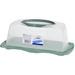 EXCELLENT HOUSEWARE Přepravní dóza na moučník zelená