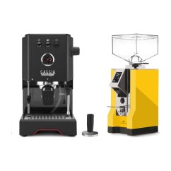 Gaggia Classic Up černá + Eureka Mignon Specialita, CR Yellow