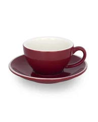 Epic šálek+podšálek 180 ml červený 6 ks