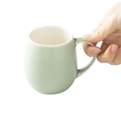 Origami Aroma Barrel porcelánový hrnek 320 ml matně zelený