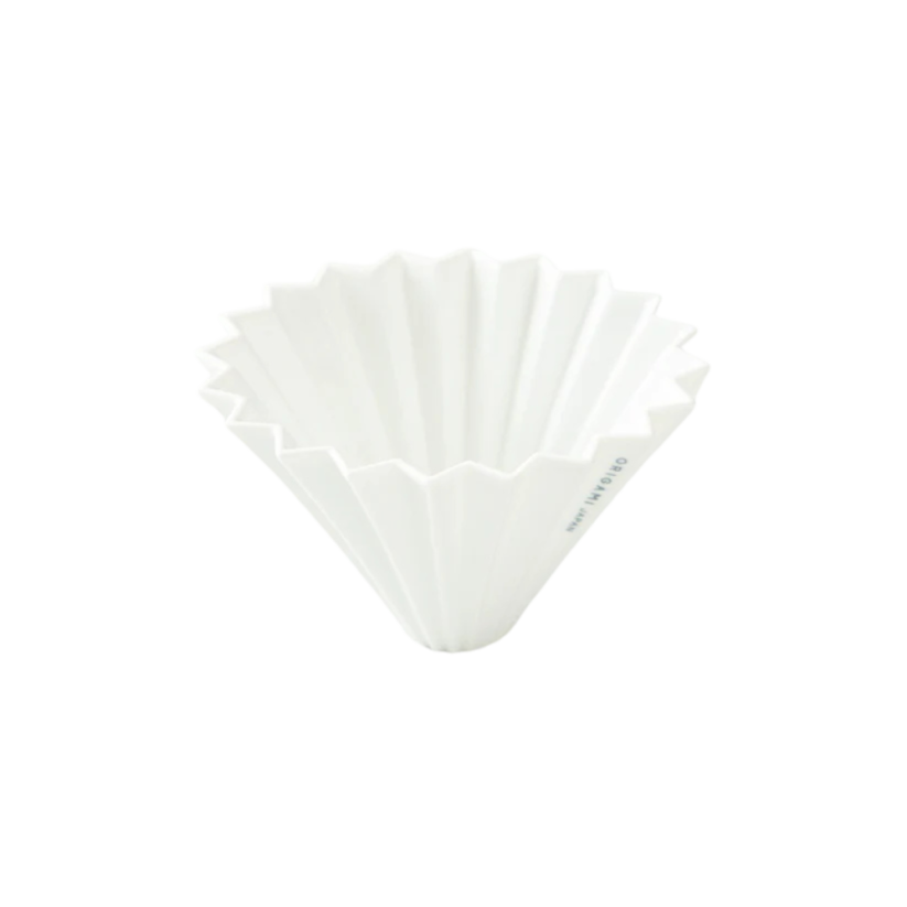Origami keramický dripper M bílý