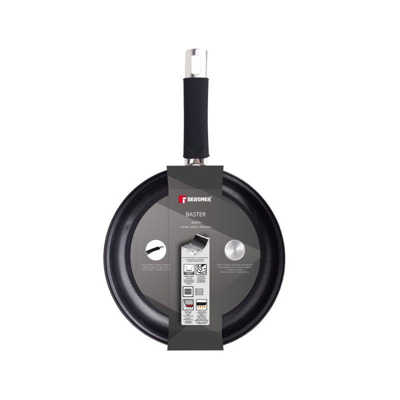 BERGNER Pánev s nepřilnavým povrchem BASTER 24 cm nerez