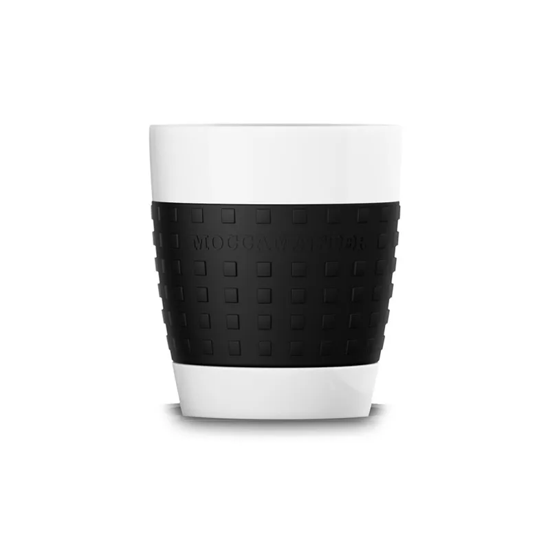 M Moccamaster keramický hrnek One Cup se silikonovou objímkou černý 300 ml