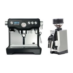 Kávovar Sage BES920BTR black + Eureka Mignon Zero 65 All Purpose, CR white