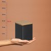 KELA Dóza na potraviny skladovací Kiril kovová černá 1,4 l