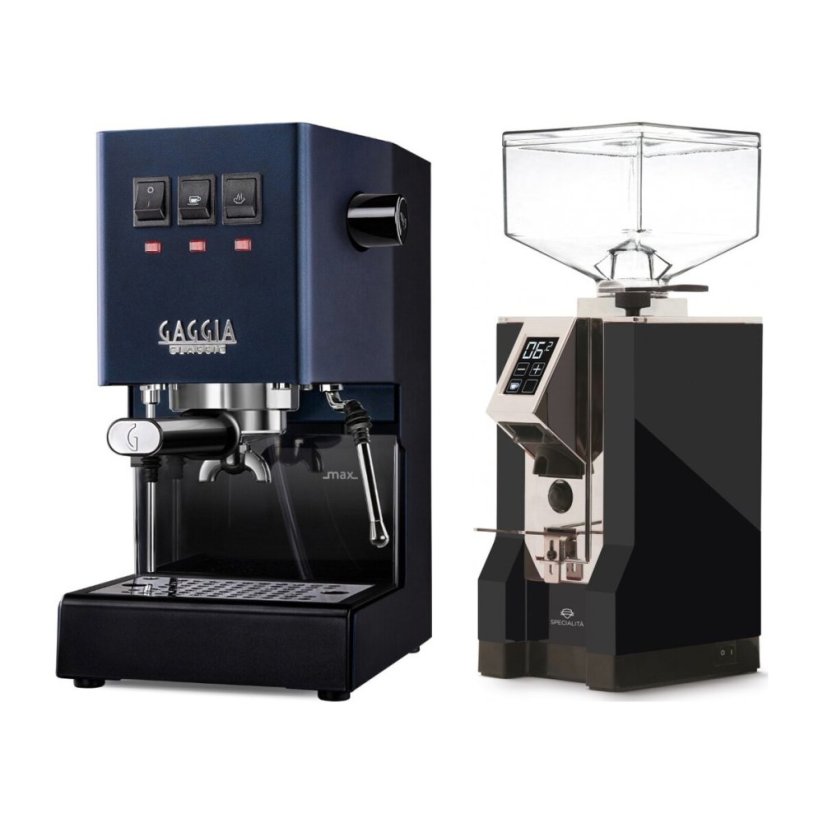Gaggia Classic E24, modrá + Eureka Mignon Specialita, CR Black