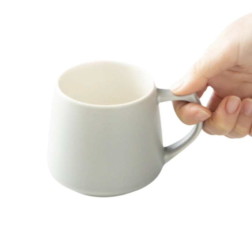 Origami Aroma porcelánový hrnek 320 ml matně šedý