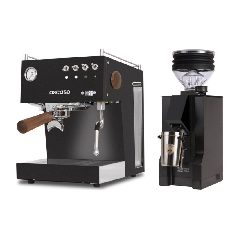 Ascaso Steel Uno PID black + Eureka Mignon Zero, BL Black