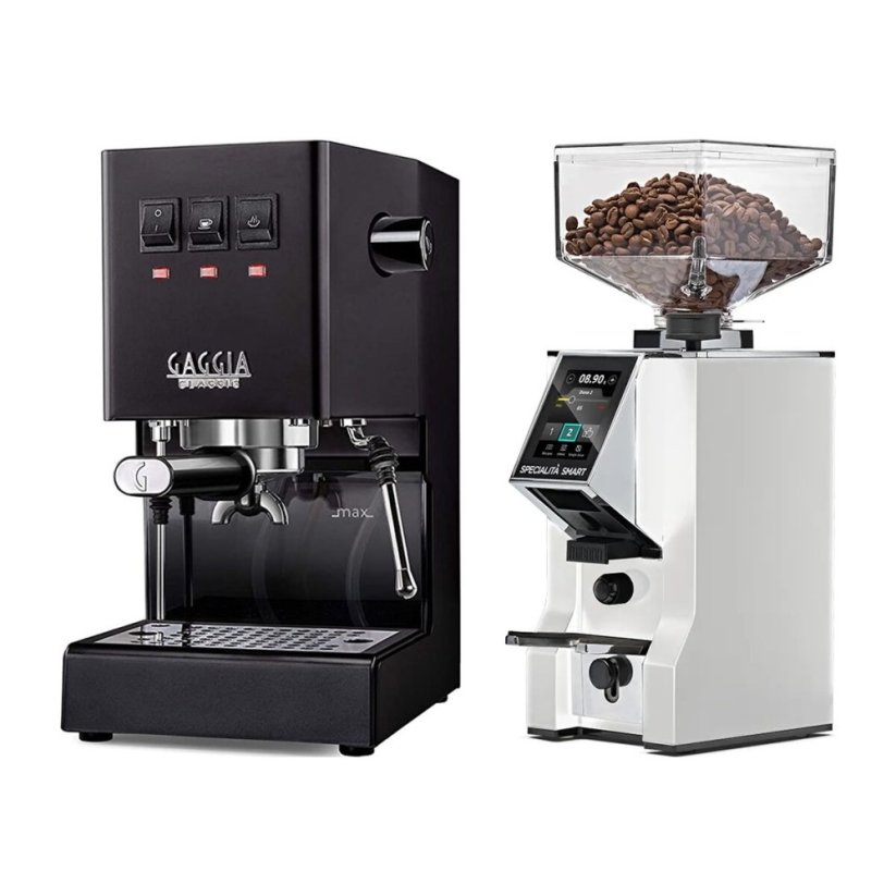 Gaggia Classic E24, černá + Eureka Mignon Specialita Smart, CR White