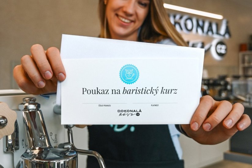 Dárkový poukaz na baristický kurz - Varianta poukazu: Dárkový poukaz