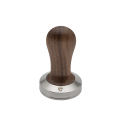 Lelit tamper, 58.55 mm, plochý, walnut