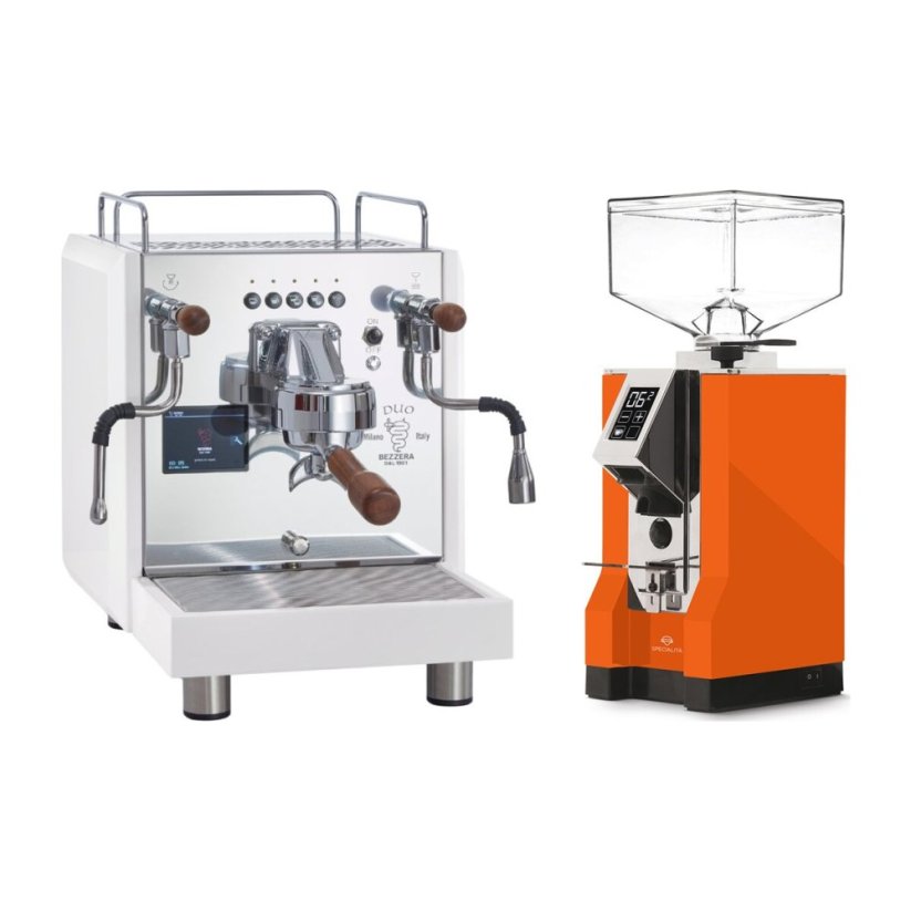 Bezzera DUO DE White + Eureka Mignon Specialita, CR Orange