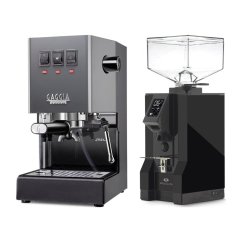 Gaggia Classic E24, šedá + Eureka Mignon Specialita, BL Black