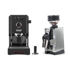 Gaggia Classic Up černá + Eureka Mignon Zero 65 All Purpose, CR chrome