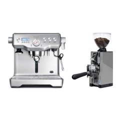 Kávovar Sage BES920BSS Silver + Eureka Mignon Libra 65 All Purpose, CR chrome