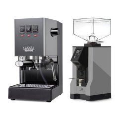Gaggia Classic E24, šedá + Eureka Mignon Specialita, BL Grey