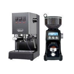 Gaggia Classic E24, šedá + Mlýnek Sage BCG820BTR Black