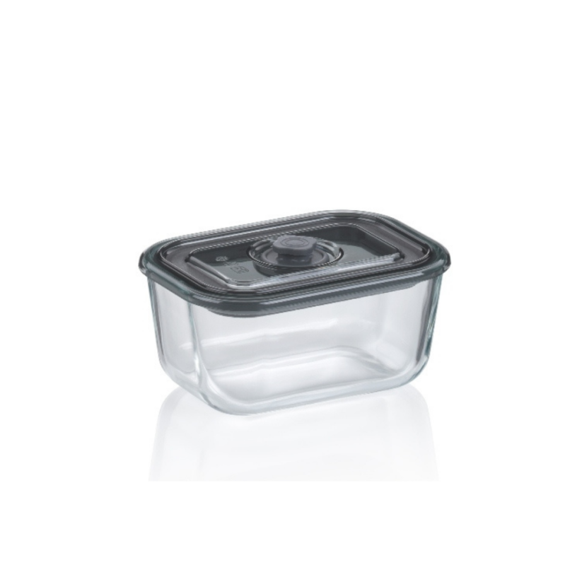 KELA Dóza na potraviny skladovací Aurelia sklo 20,0 x 14,5 x 9,0 cm 1,4l