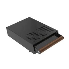 Odklepávač na kávu The Knock Drawer Co Grounds Control 1 Black/Walnut Handle