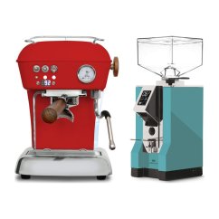 Ascaso DREAM PID Love Red + Eureka Mignon Specialita, CR Tiffany blue