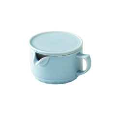 Origami Kyusu hrneček na čaj matně modrý