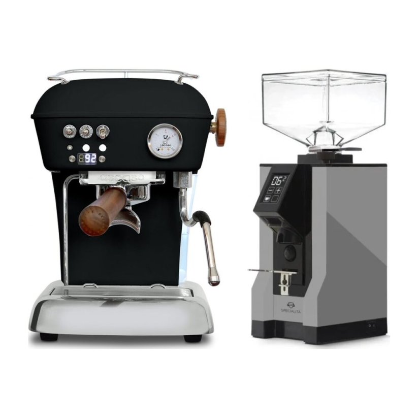 Ascaso DREAM PID Dark Black + Eureka Mignon Specialita, BL Grey