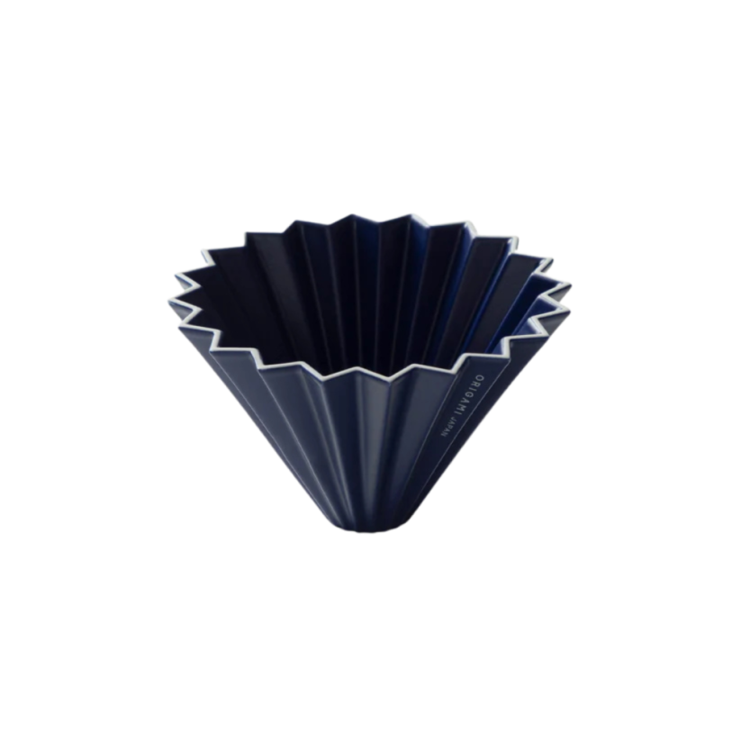 Origami keramický dripper M tmavě modrý