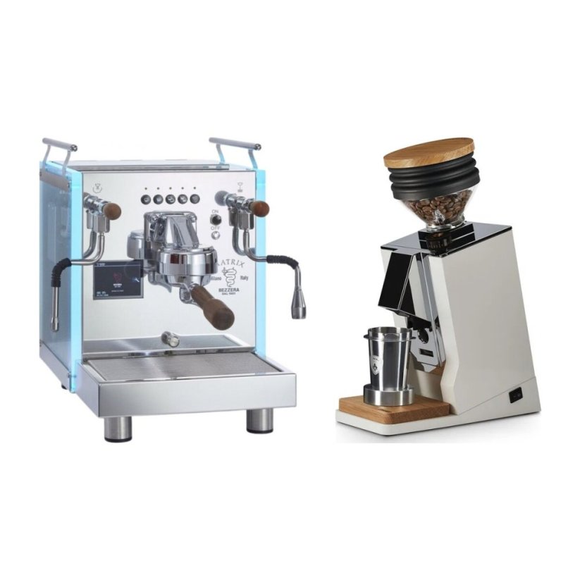 Bezzera Matrix DE + Eureka Mignon Single Dose, White & Oak