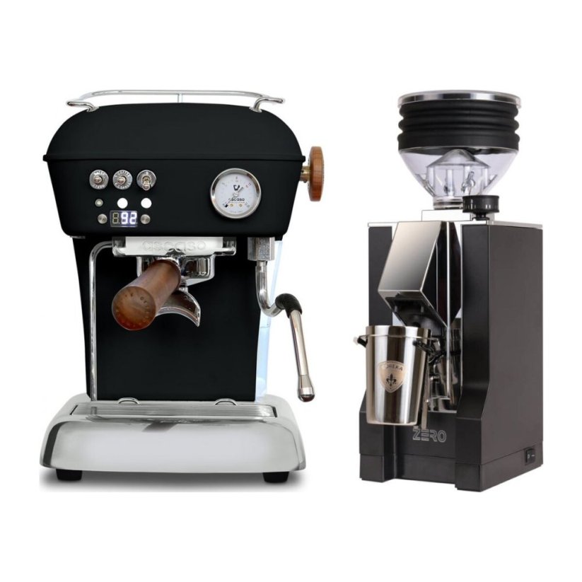 Ascaso DREAM PID Dark Black + Eureka Mignon Zero, CR black
