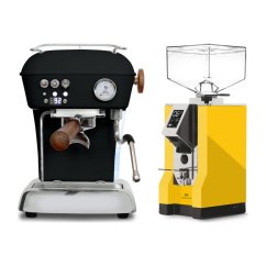 Ascaso DREAM PID Dark Black + Eureka Mignon Specialita, CR Yellow