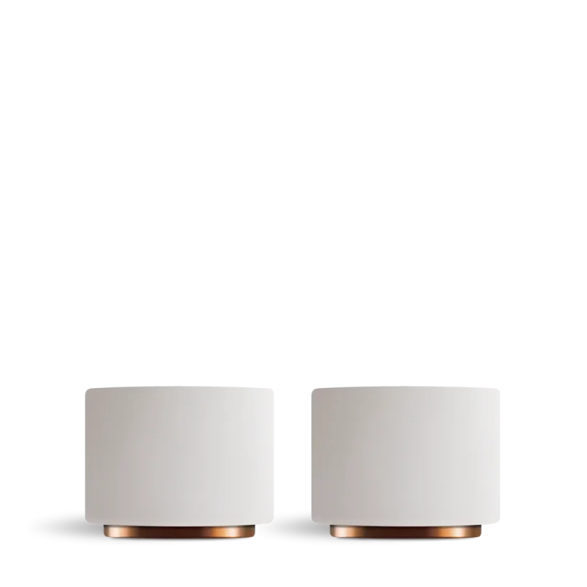 Fellow Monty Espresso sada 2 hrnků 90 ml bílá