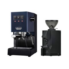 Gaggia Classic E24, modrá + Eureka Mignon Manuale, BL black