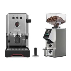 Gaggia Classic Up stříbrná + Eureka Mignon Specialita Smart, CR Chrome