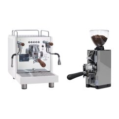 Bezzera DUO DE White + Eureka Mignon Libra 65 All Purpose, CR chrome